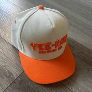 Men’s Orange and Off-White Yee-Haw Cap